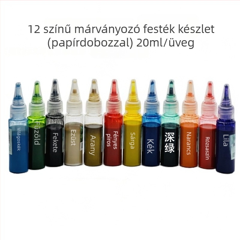 DIY üres összecsukható fanhez való lakk pigmentkészlet, 20 ml, kínai festészethez