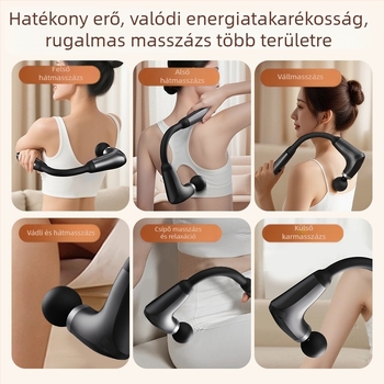 Professzionális masszázsgép 4 fejjel, 5+ sebesség, beépített 1000-1200 mAh akkumulátor, alacsony zajszint (<36 dB)