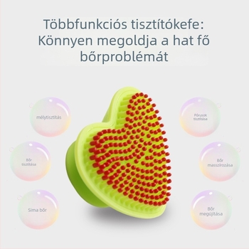 Honglin Szilikon kézi arctisztító keféje – nem elektromos, minden bőrtípushoz, 4 éves eltarthatósági idő