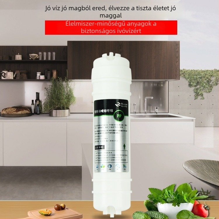 Otthoni ultrafiltrációs vízszűrő elem, PP anyag, modell JQ-LX001, szűri a homokot és részecskéket, szűrési pontosság 0,01