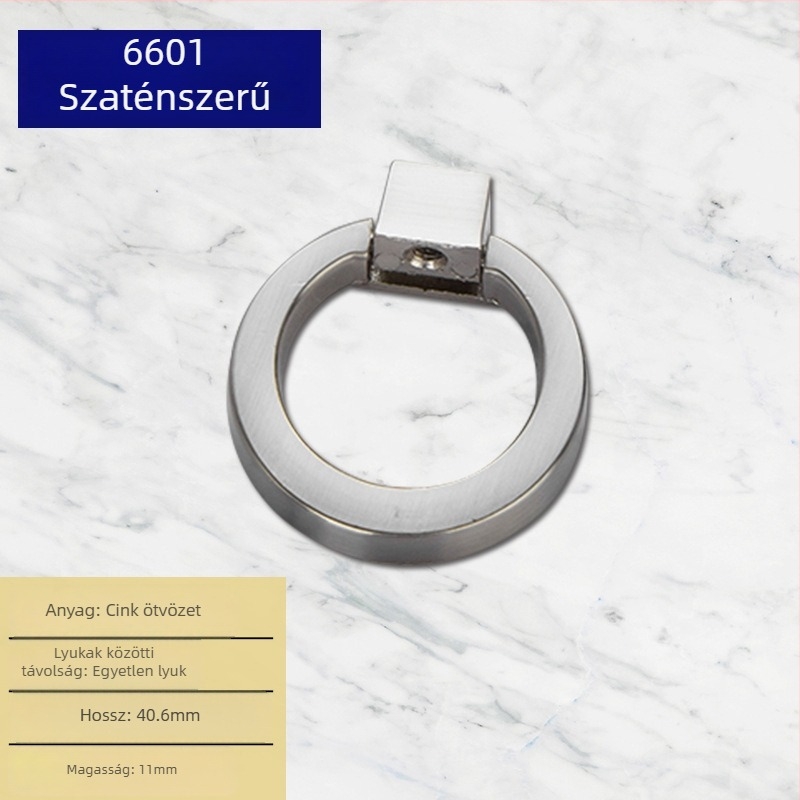 Liyu szekrényfogantyú, cinkötvözet, egylyukas kialakítás, modern minimalist stílus, szekrényajtókhoz és fiókokhoz