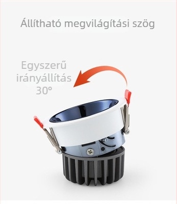 LED falba beépített spotlámpa – anti-glare, CRI≥90, 220V, alumínium ház