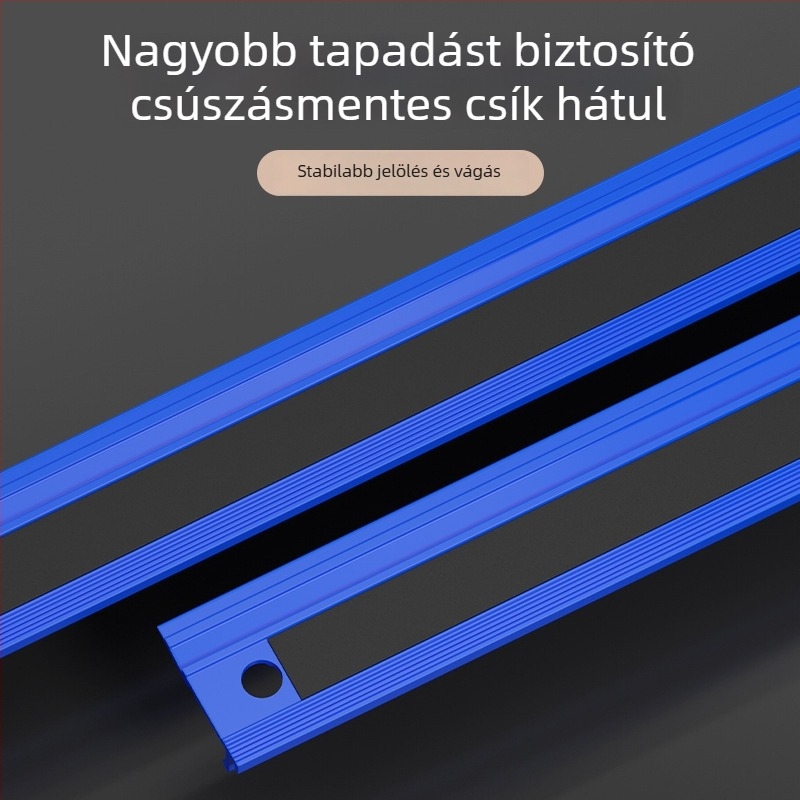 Cassiolo alumínium ötvözetes vonalzó – vastag test, védő él, rajz útmutató