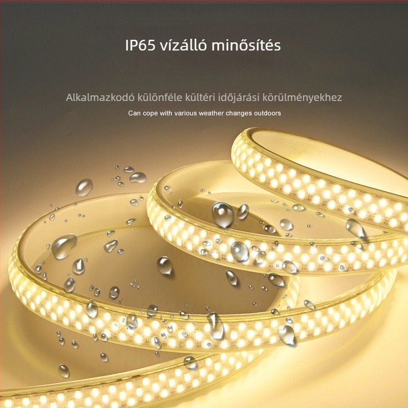 Kültéri vízálló LED-szalag, 220V, 348 LED, 2835 chipek, 22W, IP65