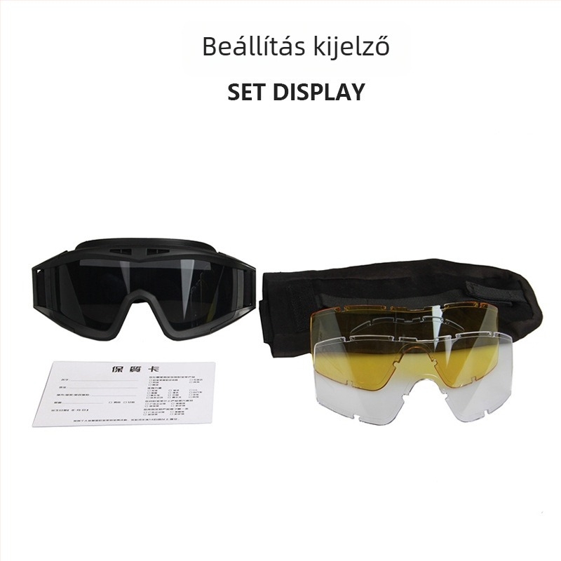 SP049 kerékpáros szemüveg, TPU keret / PC lencsék, cserélhető lencsék, uniszex sport szemüveg