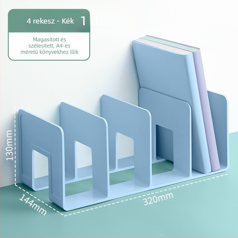 Hua Jie H990 műanyag könyvállvány elválasztó panelek – asztali irattároló és könyv tároló