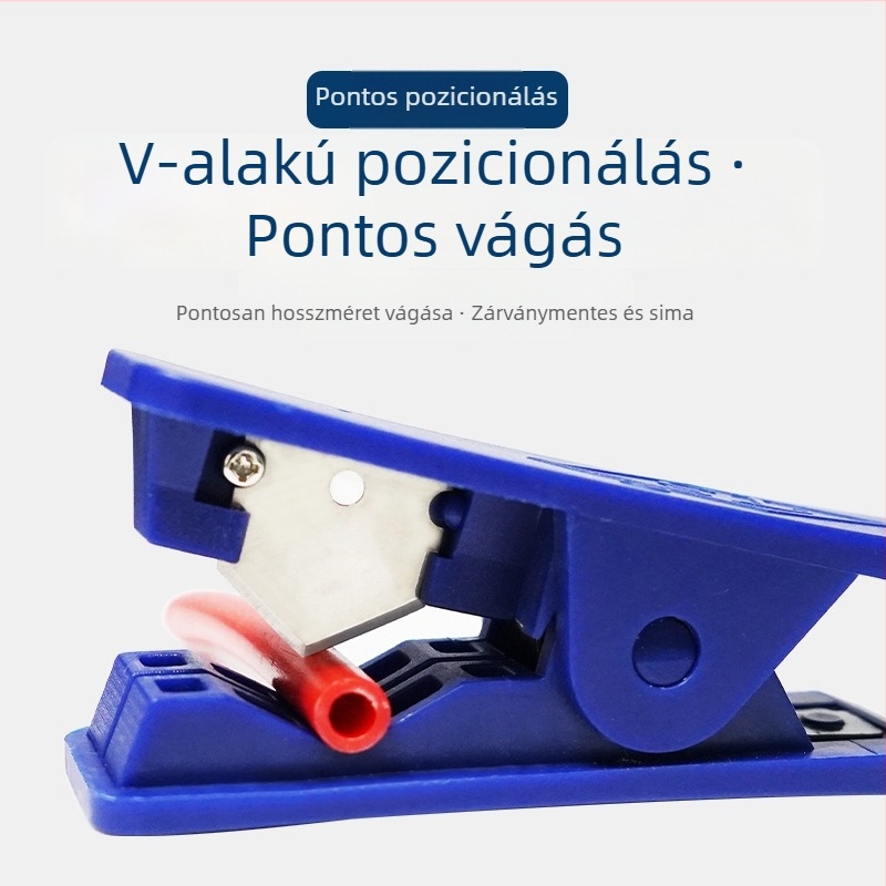 Pneumatikus tömlővágó PE és PU tömlők számára, modell Pneumatic special pipe cutter