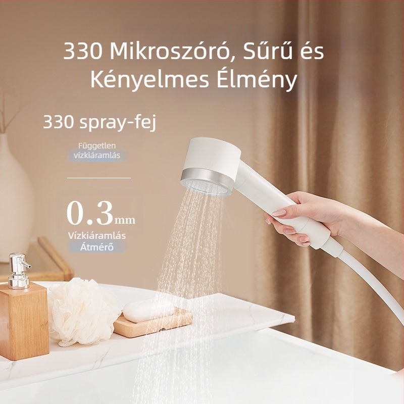 ecoco nyomás alatti zuhanyfej - ABS, kerek, beépített telepítés, eső funkció