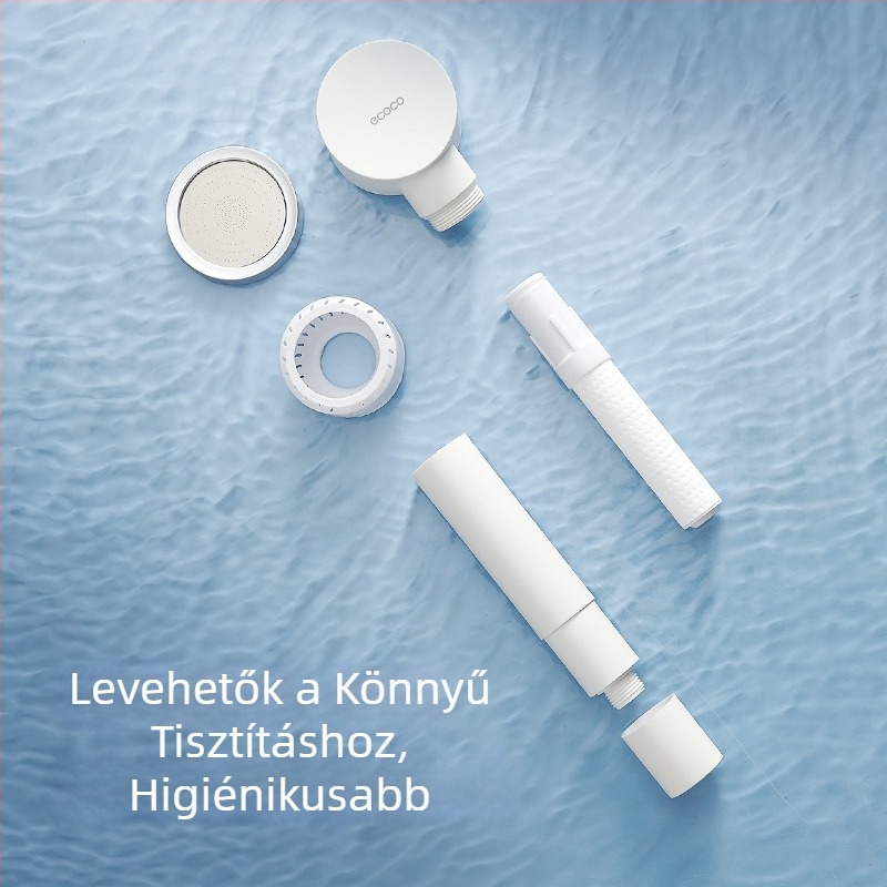 ecoco nyomás alatti zuhanyfej - ABS, kerek, beépített telepítés, eső funkció