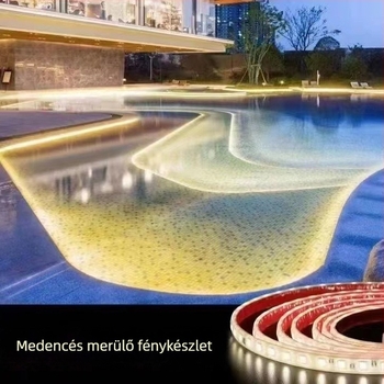 24V-os LED-szalag, IP68 vízálló, 120×3528 LED, 10 W/m, dimmelhető