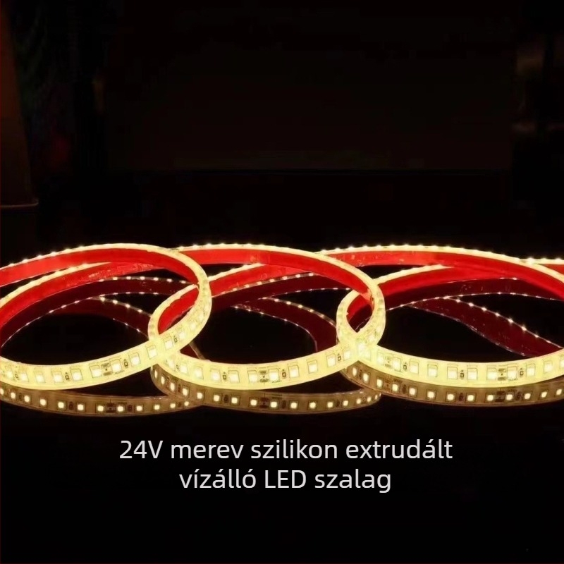 24V-os LED-szalag, IP68 vízálló, 120×3528 LED, 10 W/m, dimmelhető