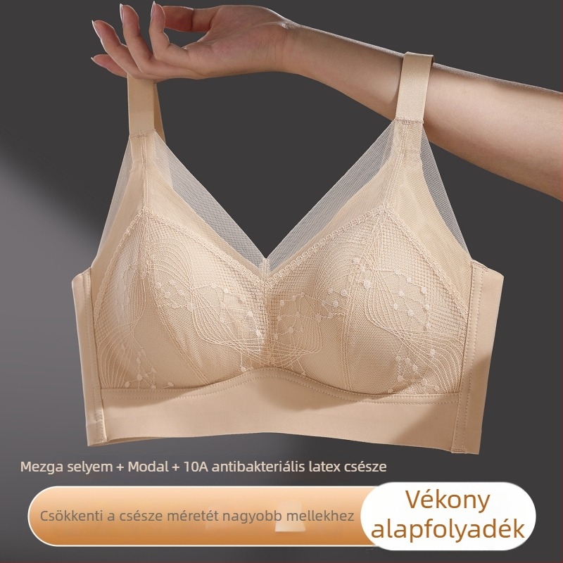 Melltartó teljes kosár, fő anyag spandex, bélés modal, fix vállpántok, hátul négy sor kapocs, fémgyűrű nélkül