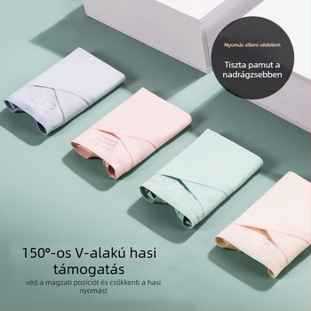 Terhességi női alsó seamless, alacsony derék, légáteresztő és gyorsan száradó, pamut belső a szeméremrésznél, Spandex/Lycra anyag