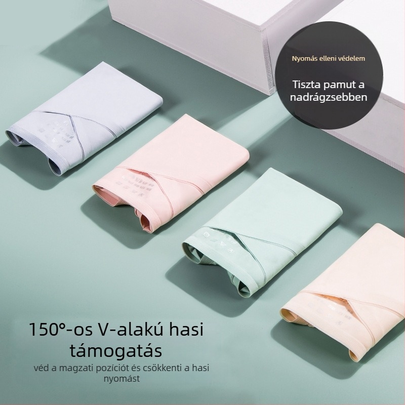Terhességi női alsó seamless, alacsony derék, légáteresztő és gyorsan száradó, pamut belső a szeméremrésznél, Spandex/Lycra anyag