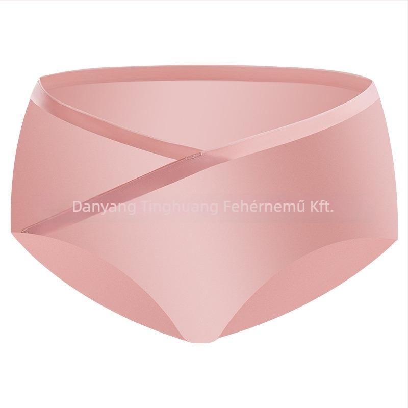 Terhességi női alsó seamless, alacsony derék, légáteresztő és gyorsan száradó, pamut belső a szeméremrésznél, Spandex/Lycra anyag