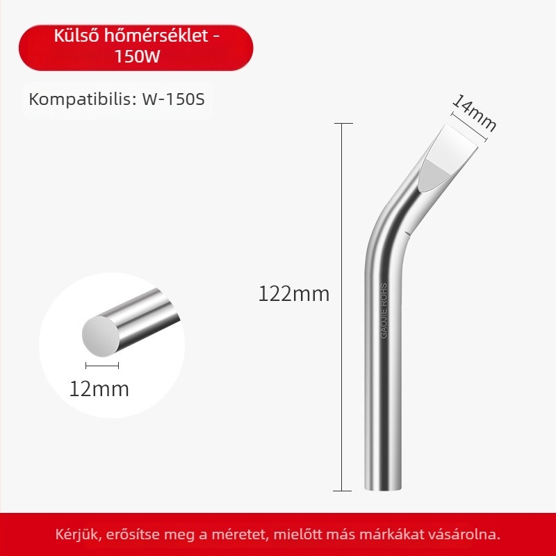Ólmentes forrasztófej, magas teljesítményű sorozat, 80–1000W, oxigénmentes réz alap