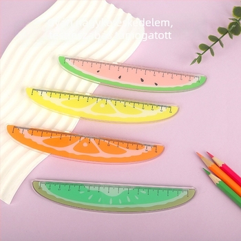 Akril vonalzó, többfunkciós vázlat eszköz állatmotívummal, modell Ruler 003, csomagolás zacskóban, testreszabás elérhető, logó nyomtatás tartalmazva