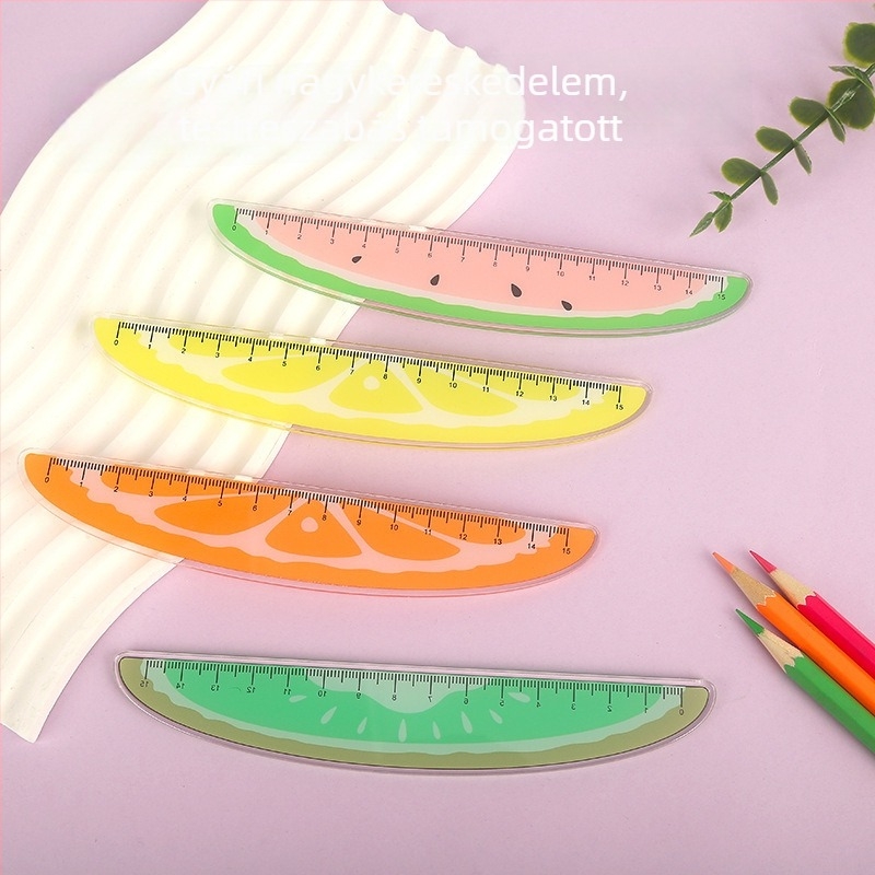 Akril vonalzó, többfunkciós vázlat eszköz állatmotívummal, modell Ruler 003, csomagolás zacskóban, testreszabás elérhető, logó nyomtatás tartalmazva