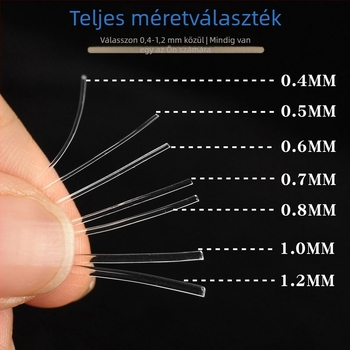 Gyöngyfűző elasztikus zsinór — Átlátszó kristályos szál gyöngyözéshez és karkötőkhöz