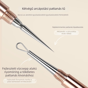 Csavarható fedelű pattanás tű – rozsdamentes acélból, általános használatra (Anyag: rozsdentes acél; Márka: Hong Kong Ya; Használat: Általános)