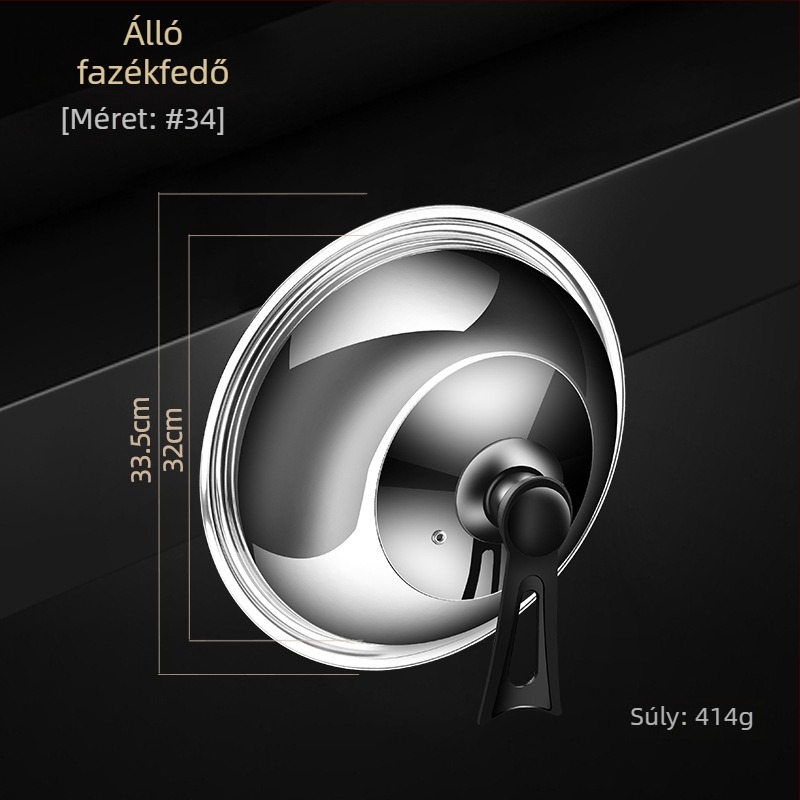 Rozsdamentes acél fazékfedő • Modell: rozsdamentes acél fedő • Tömeg: 0,4–0,6 kg • Márka: AKL • Testreszabás: Igen