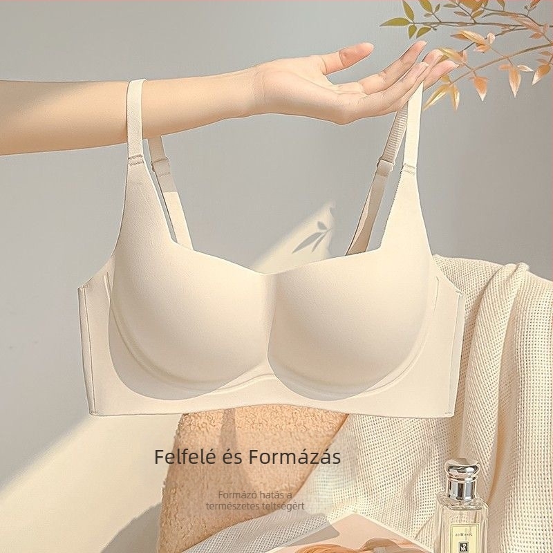 Négyszögletes dekoltázsú melltartó, varrás nélküli puha tápotás, formázott kosárkák vékony felső és vastag alsó rész, fő anyag nylon, hátul négy sor kapocs zárás