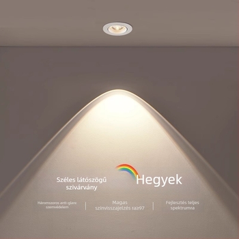 Beépített LED falikar – alumínium ház, modern minimál-design (LED fényforrás, CRI ≥95, Feszültség ≤36V, Modell PJ-CHSD)