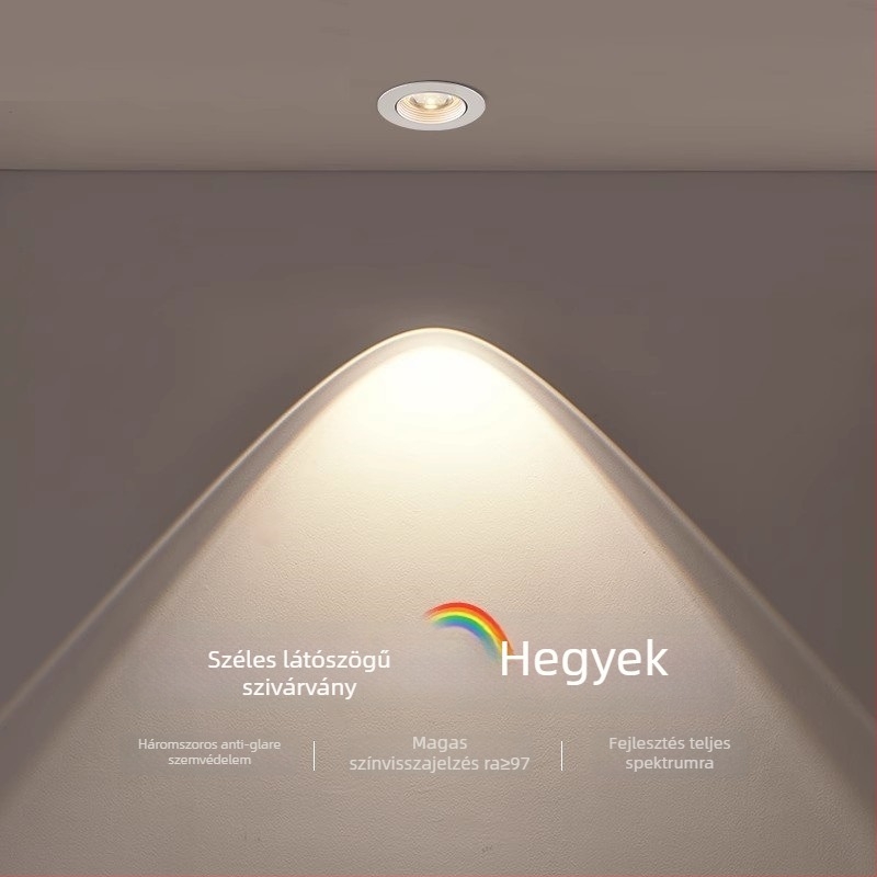 Beépített LED falikar – alumínium ház, modern minimál-design (LED fényforrás, CRI ≥95, Feszültség ≤36V, Modell PJ-CHSD)