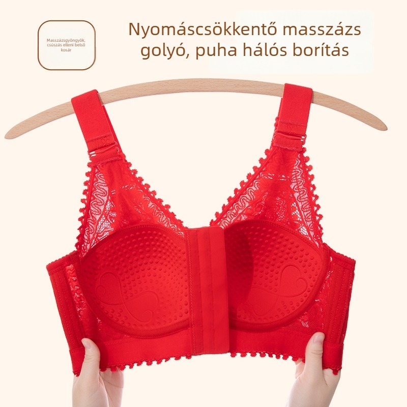 3/4 kosaras melltartó, vékony formázott kosarak, elöl záródás, levehető dupla vállpántok, nejlon csipkés anyag