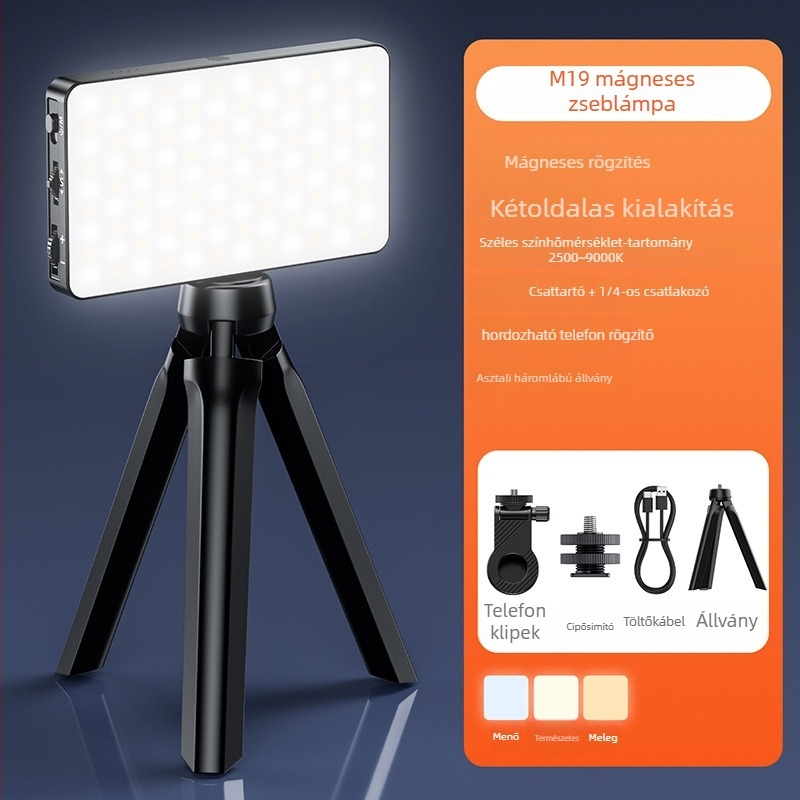 LED töltőfény, kézben tartható, M120 modell, <10W, 3,7V