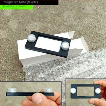 Hüllők számára hőmérséklet- és páratartalom-mérő mágneses tartóval a tenyésztő dobozhoz – Eredet: Kína; Importált: Nem