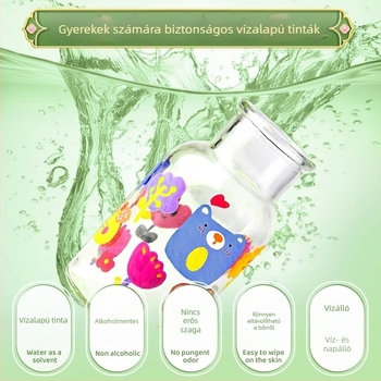 Chalk Time kínai stílusú akvarell toll és akril marker, puha heggyel, egymásra tehető, általános iskolás diákok számára