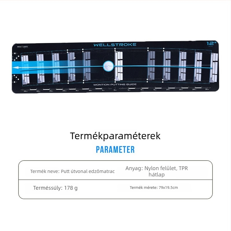 Merlot Golf Putting Track Mat – Nylon/TPR, Logó testreszabás, Privát címke kész