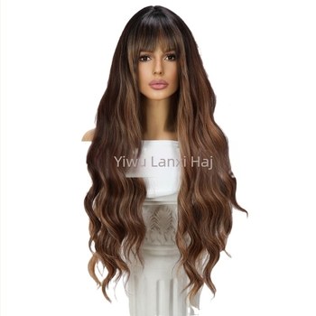 Hőálló szálból készült paróka, nagy hullámok, modell SM6060, festhető