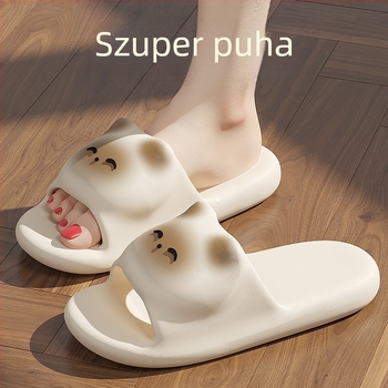 Női pántos papucs, EVA felső rész, EVA belső, négyzetes orr, 2024 tél