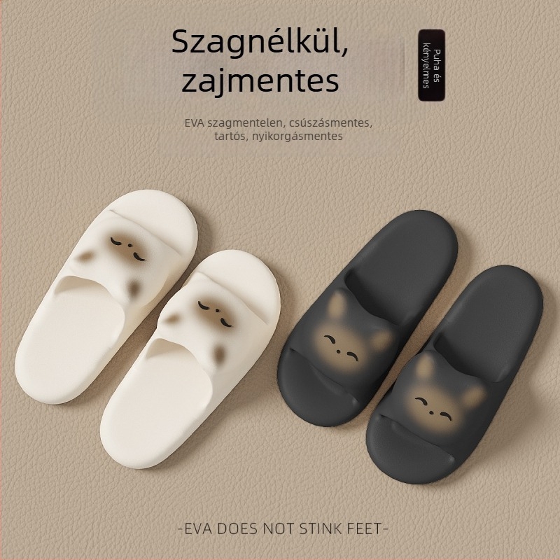 Női pántos papucs, EVA felső rész, EVA belső, négyzetes orr, 2024 tél