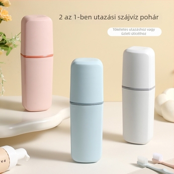 Fogkefetartó tároló – PP anyag, nyomtatott logó, felfüggesztési mód: más módszerek.