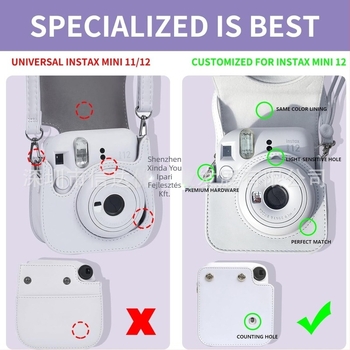 Instax Mini kamera táska, 7-in-1 készlet, PU anyagból, tartalmaz mini fotóalbum