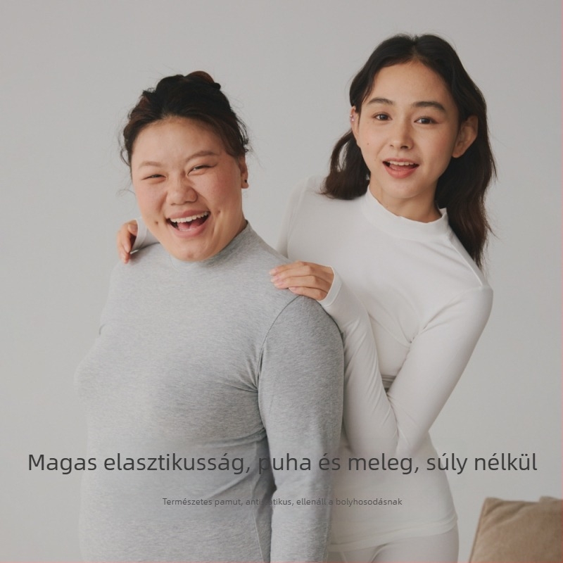 100% pamut termikus felső - kerek nyak, hosszú ujjú, alapréteg vagy külső viseletre is alkalmas, egyrétegű, 181-200 g/m², 95-100% pamut