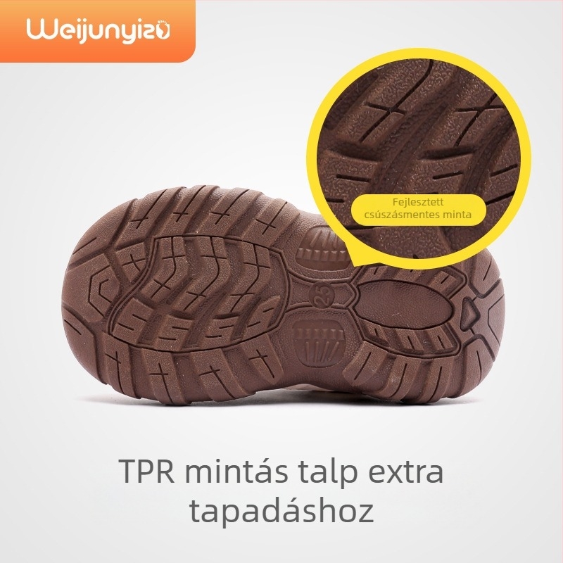 Gyerek futócipők 1–6 éveseknek, PU+mesh felsőrész, légáteresztő és könnyű, melegen tartó, TPU talp, uniszex