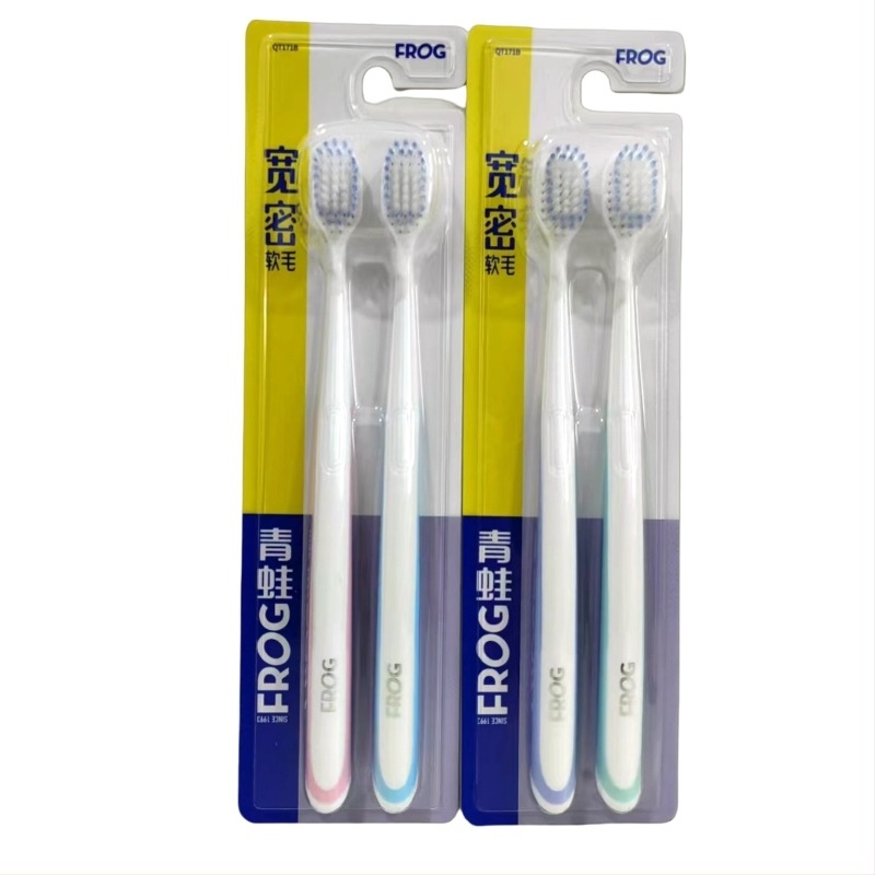 Frog QT971 manuális fogkefe, 2 darabos készlet, általános tisztításra.