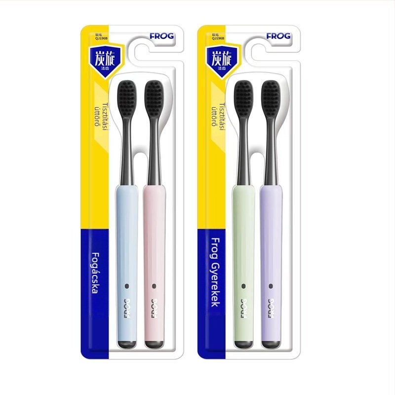 Frog QT971 manuális fogkefe, 2 darabos készlet, általános tisztításra.