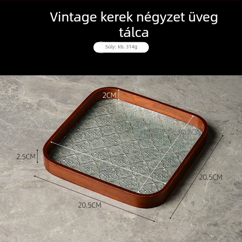 Teás tálca, forma szabálytalan, csíkos mintázat, modern egyszerű stílus (Forma: szabálytalan; Mintázat: csíkos; Stílus: modern egyszerű)