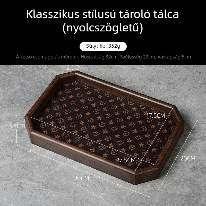 Teás tálca, forma szabálytalan, csíkos mintázat, modern egyszerű stílus (Forma: szabálytalan; Mintázat: csíkos; Stílus: modern egyszerű)
