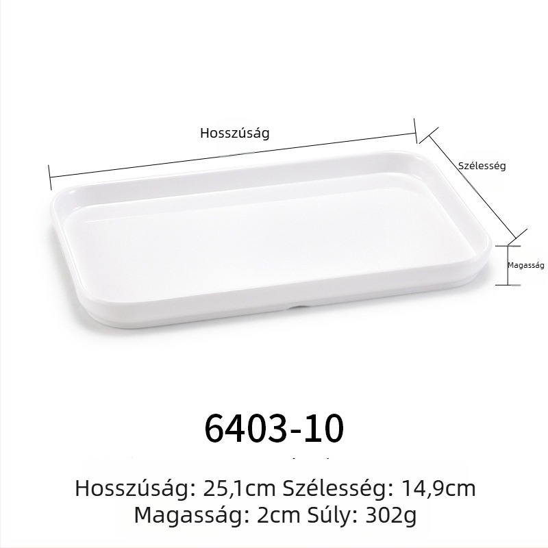Melamin lapos, téglalap alakú tányér, japán stílusú, porcelánhatású műanyag tálca, nyugati ételekhez, testreszabható