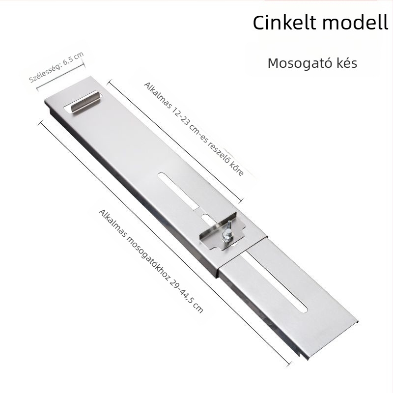 Rozsdamentes acélból készült késélező állvány, alapként szolgáló élező kővel, állítható, fix, extravastag konstrukció