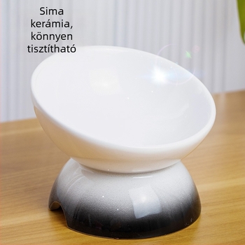 Leyoupai Kerámia Magasított Macskatál – Háziállat etetéséhez (Kerámia • Leyoupai • Macska • Háziállat etetéséhez)
