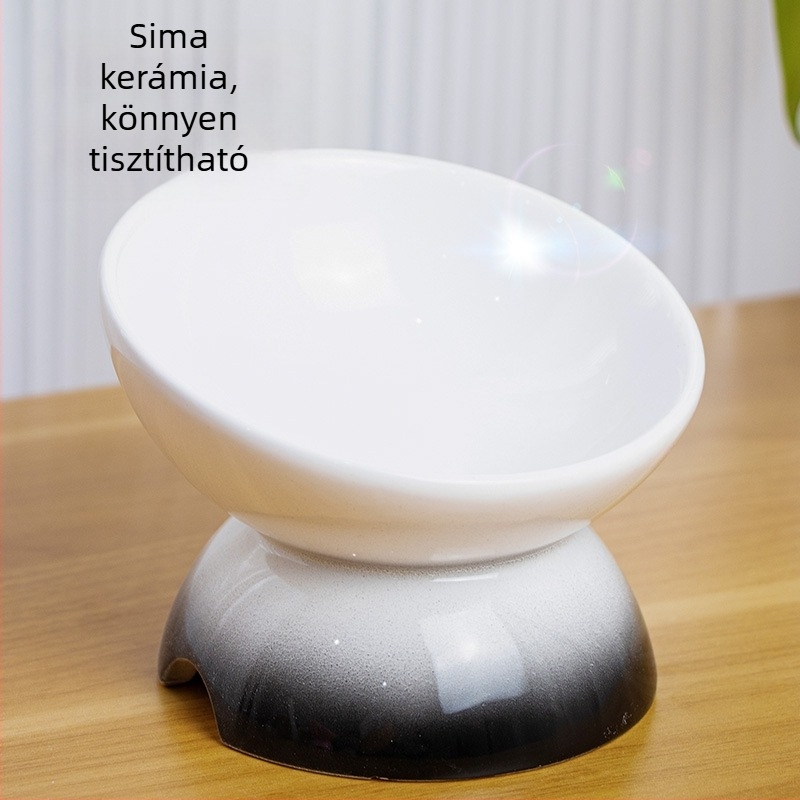 Leyoupai Kerámia Magasított Macskatál – Háziállat etetéséhez (Kerámia • Leyoupai • Macska • Háziállat etetéséhez)