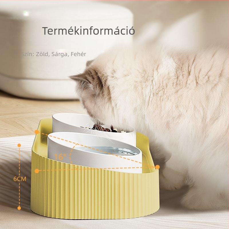 Macska tál – műanyag, nem automatikus etetés, tál macskáknak