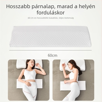 Deréktámasztó párna alváshoz, memória pamut töltet, ágytámasz